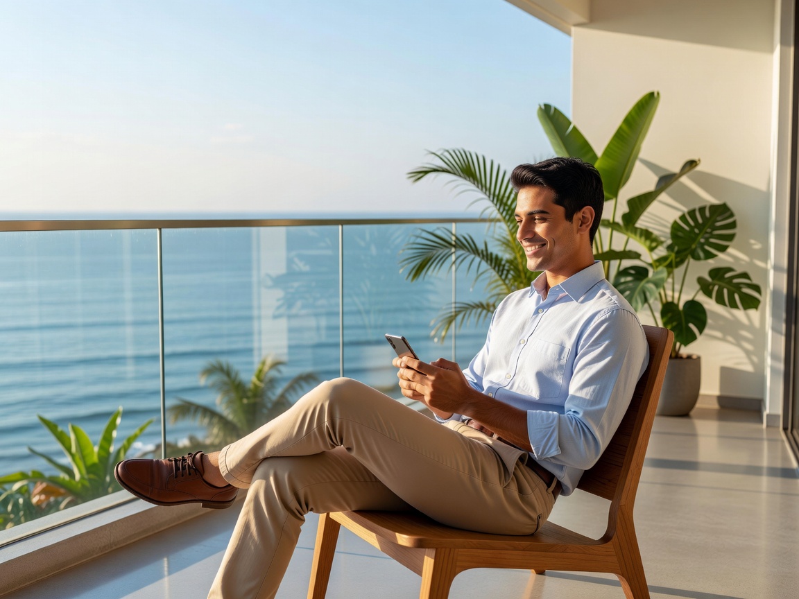 Gaming on Ocean Balcony